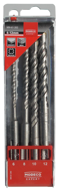 Zestaw 4 wierteł do betonu 5-10mm z uchwytem SDS plus MODECO EXPERT.png