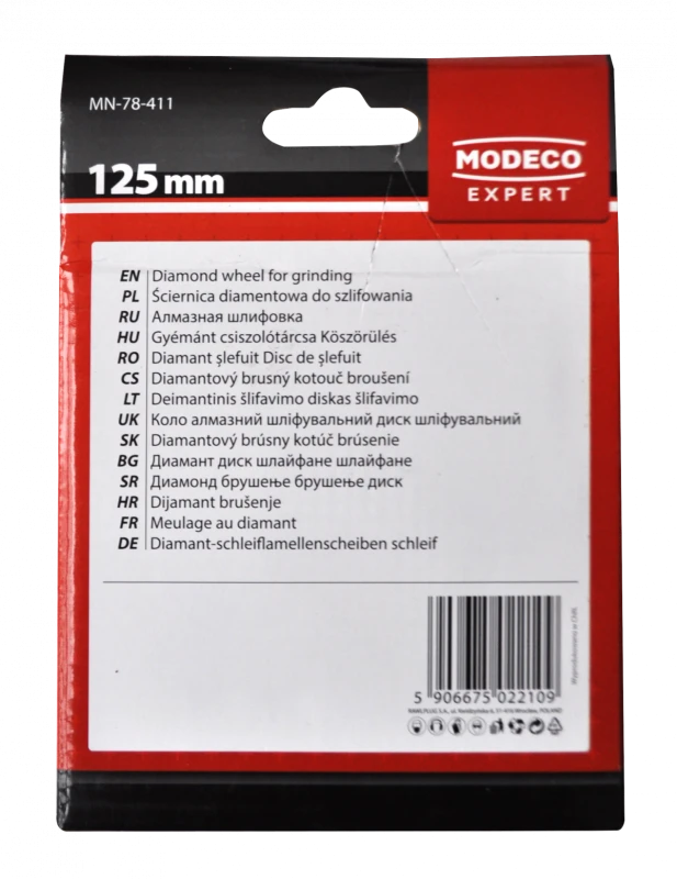 Ściernica diamentowa do szlifowania betonu 125mm regular MODECO EXPERT3.png