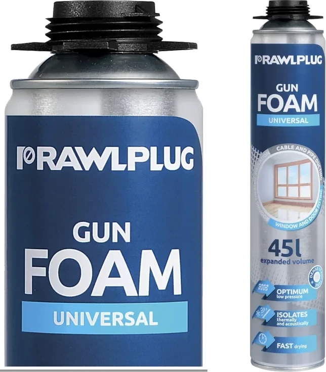 UNIWERSALNA Piana pistoletowa RawlPlug 750ml - metalowa puszka