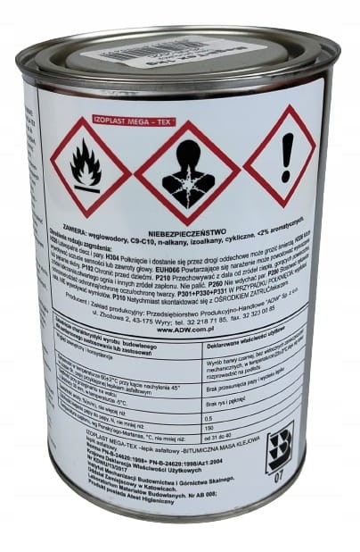 Izoplast MEGA-TEX - Masa bitumiczna na dach na zimno