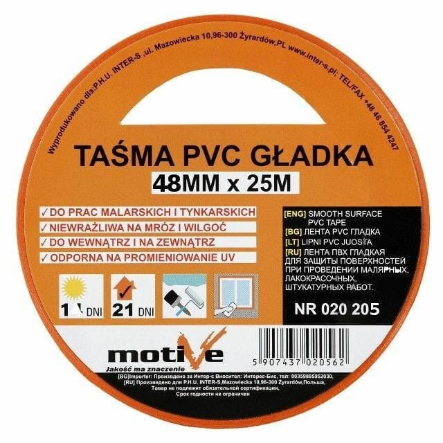 Taśma PVC gładka Motive 48mm/25m