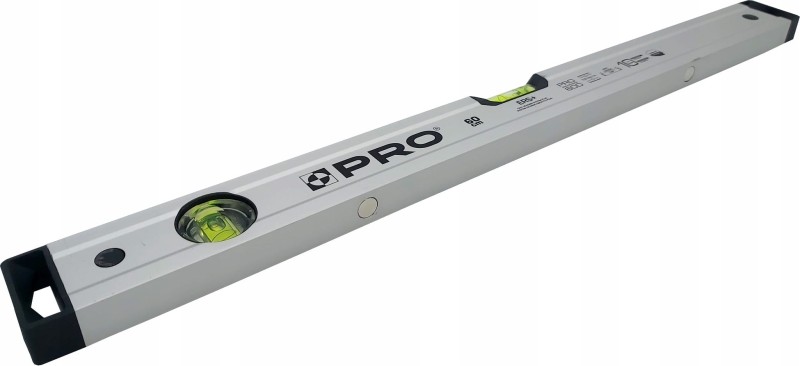 Profesjonalna poziomica anodowana libella PRO 60cm srebrna z magnesem + GRATIS.jpeg