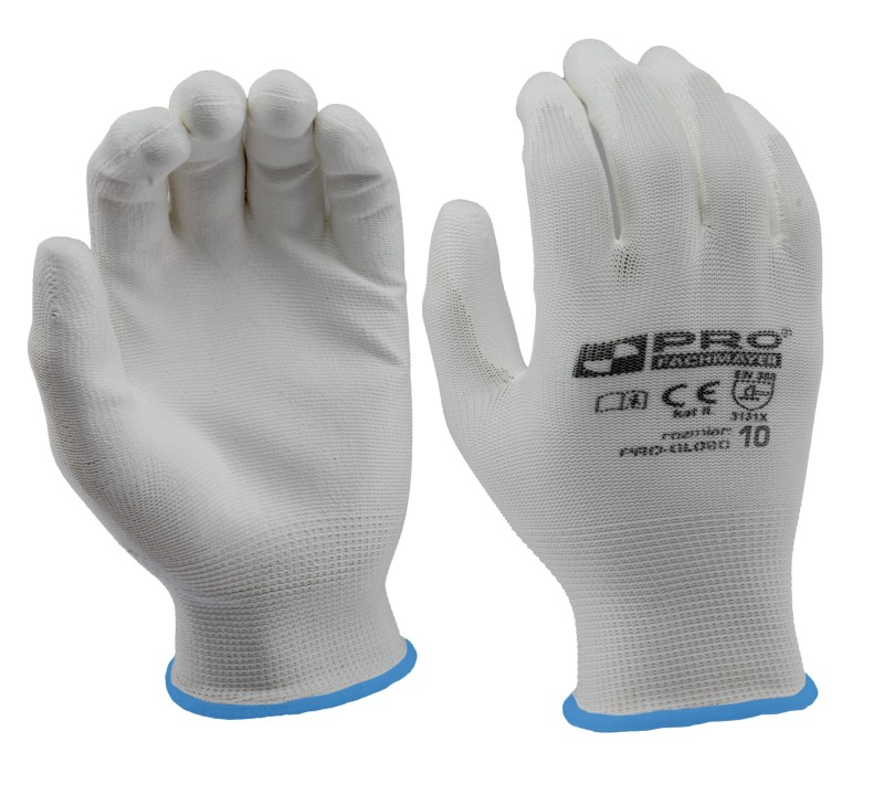 Rękawice robocze ochronne Pro Poliuretanowe BIAŁE rozmiar 10 - XL 1 para.jpeg