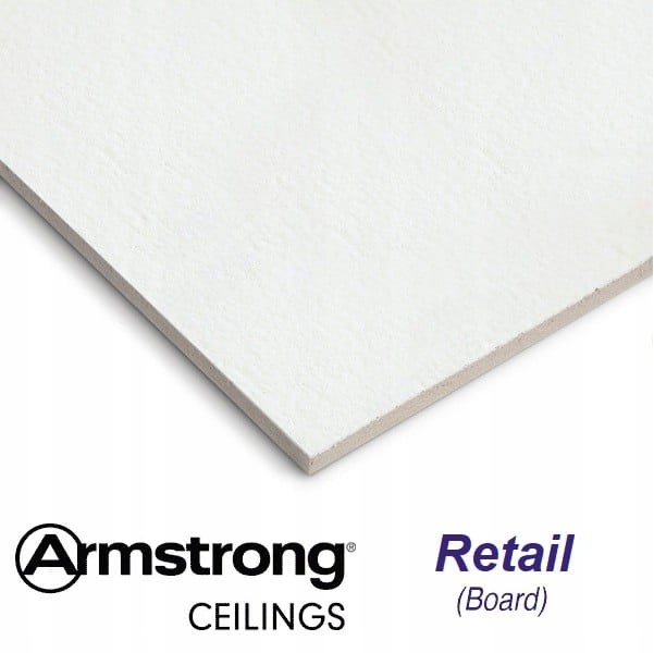 Płyty sufitowe Armstrong Retail Board 600x600x12 mm 18 szt. białe