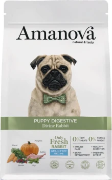 Amanova Puppy Digestive Divine Rabbit sucha karma dla psa królik 7 kg