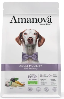 Amanova Adult Mobility Fish Delicacy sucha karma dla psa biała ryba 10 kg