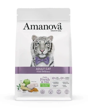 Amanova Adult Fish Delicacy White Fish sucha karma dla kota biała ryba 6 kg