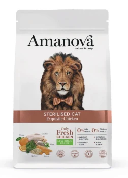 Amanova Sterilised Exquisite Chicken sucha karma dla kota kurczak 6 kg