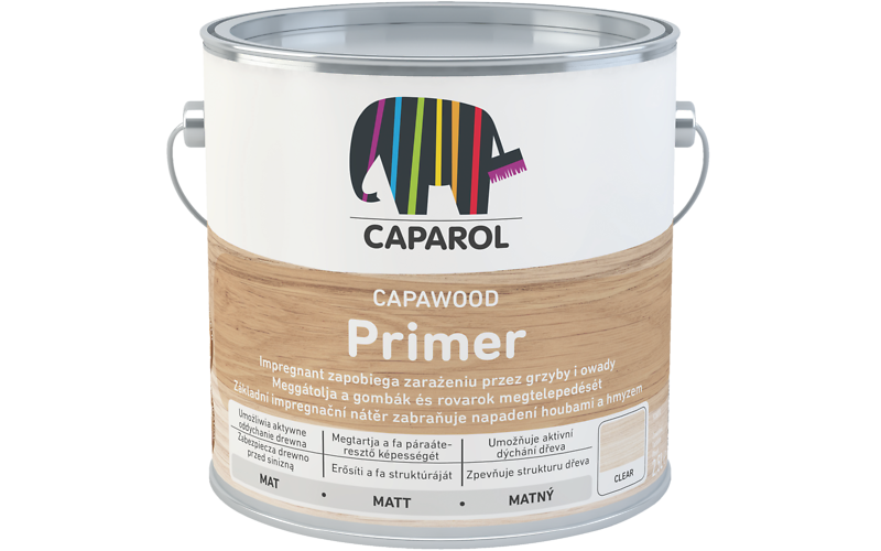 Caparol CapaWood Primer Clear GRUNT do drewna BEZBARWNY
