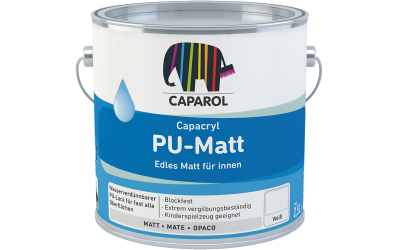 Caparol Capacryl PU-Matt LAKIER do drewna, PCV, metalu MAT