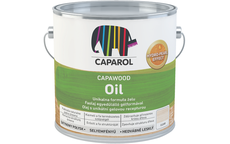 Caparol CapaWood Oil Olej bezbarwny do TARASU, drewna 2,5L
