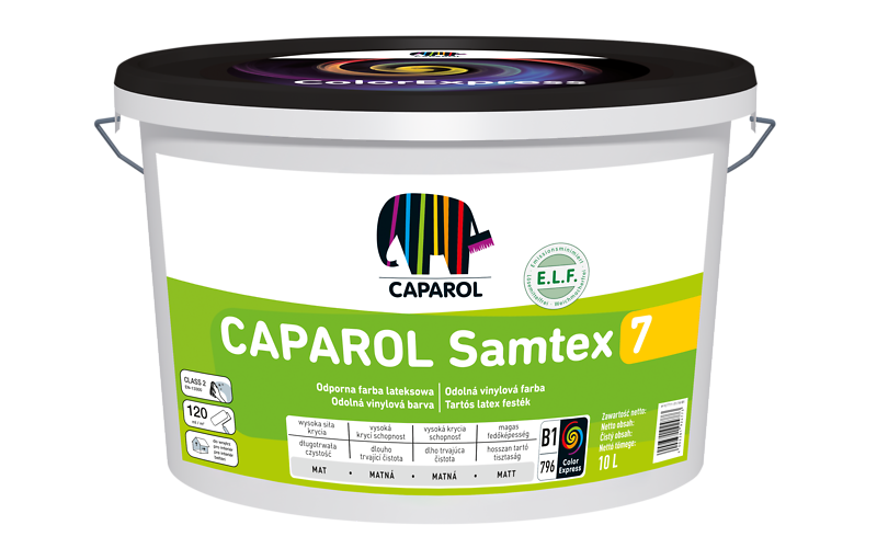Caparol Samtex 7 ODPORNA Farba LATEKSOWA MATOWA do ścian 1,25L