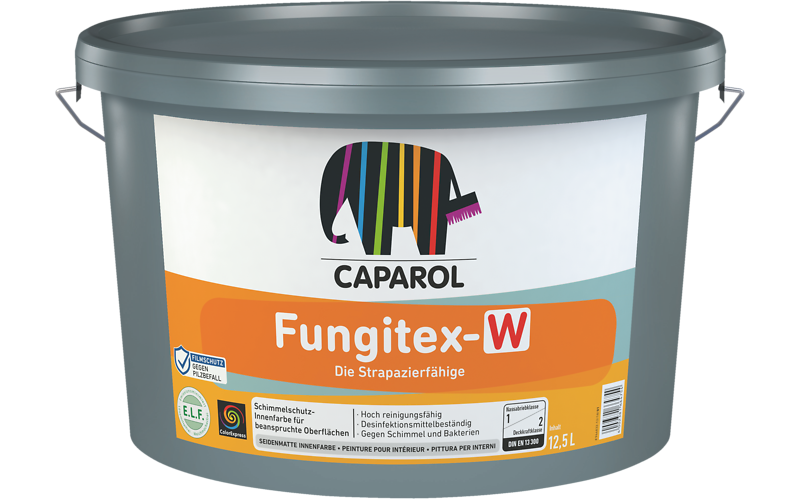 Caparol Fungitex-W Farba PRZECIWKO GRZYBOM I PLEŚNI do ścian MAT 12,5L