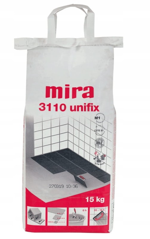 Mira KLEJ UNIWERSALNY na ogrzewanie 3110 unifix biały C2TE S1 BIAŁY 15kg