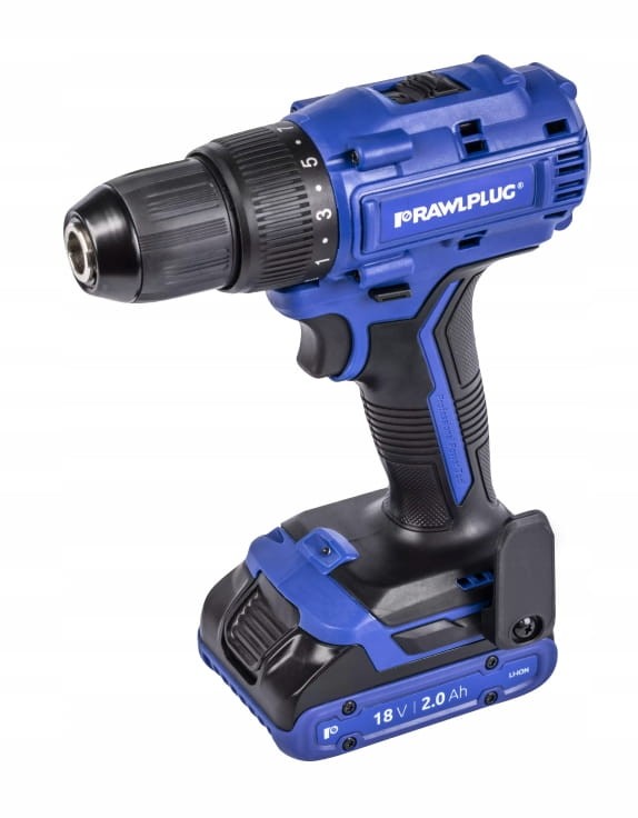 RawlPlug Zestaw WIERTARKO-WKRĘTARKA 18V 55Nm | 2 akumulatory | ładowarka 1,5A