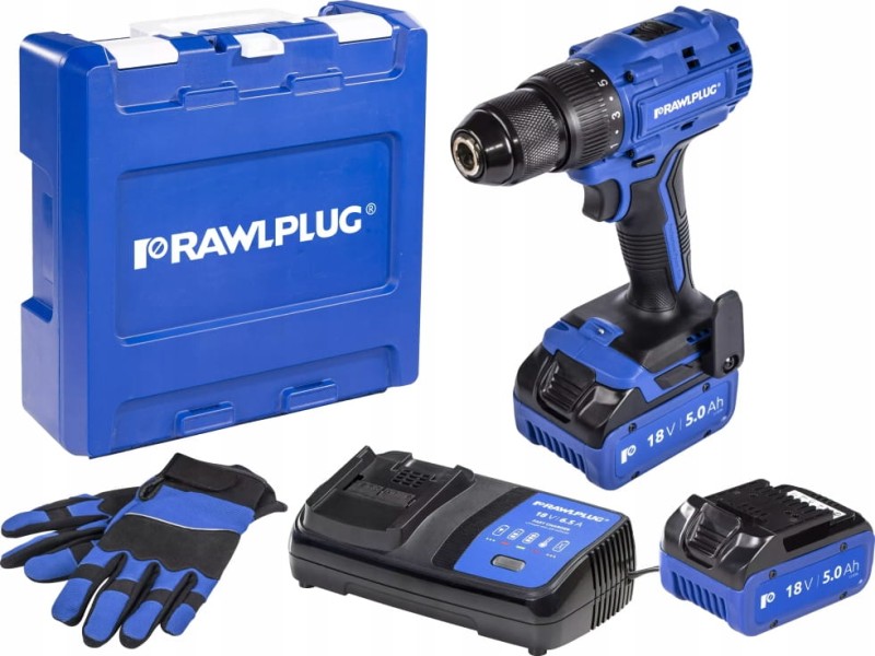 Zestaw WIERTARKO-WKRĘTARKA 70nm 18V RawlPlug | 2 akumulatory | ładowarka