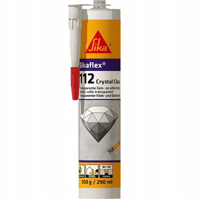 Sika SIKAFLEX 112 USZCZELNIACZ Klej uszczelniający na wilgoć BEZBARWNY290ml