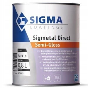 Sigma Sigmetal Direct EMALIA ANTYKOROZYJNA do stali żeliwa 3w1 KOLORY 2,5L