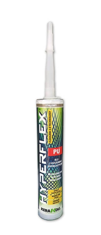 Kerakoll HYPERFLEX PU Hiperelastyczny klej i uszczelniacz tiksotropowy Stalowy 300ML