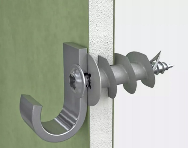 Kołki metalowe ślimakowe DRIVA z wkrętem - ślimak metalowy do regipsu G-K 100szt