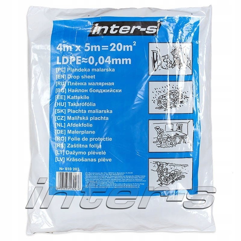 Folia malarska 5m x 4m x 0,04µm Motive/Inter-S
