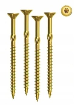 Wkręty konstrukcyjne do drewna KOELNER, hartowane, ciesielskie 3x30mm 500szt STOŻKOWE