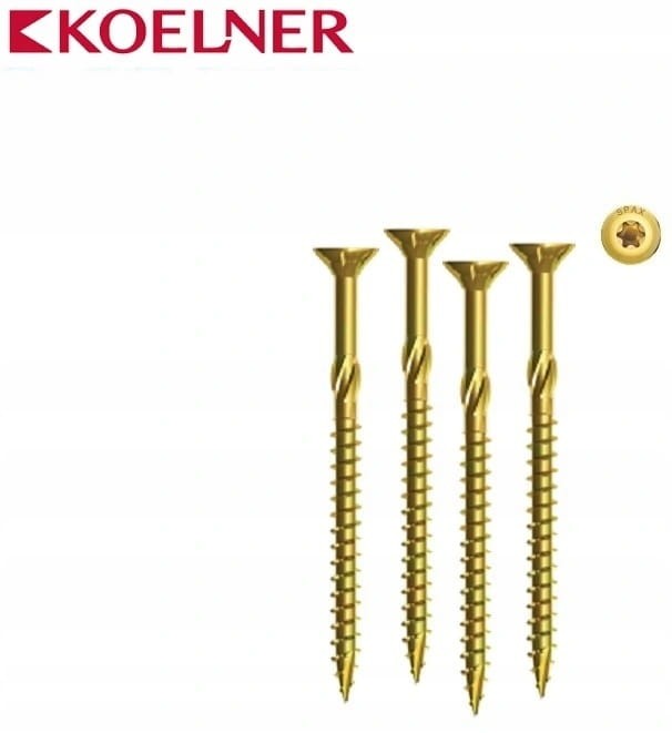 Wkręty konstrukcyjne do drewna, hartowane, ciesielskie 3x30mm 500szt STOŻKOWE