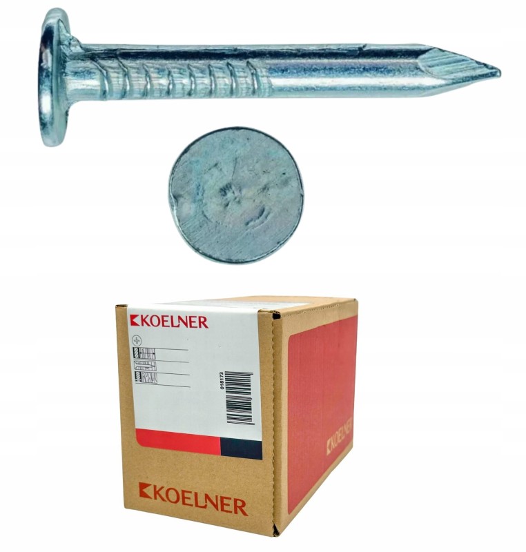 Gwóźdź papowy ocynkowany 3x35mm zastosowania dachowe T-GPA Koelner 5 kg