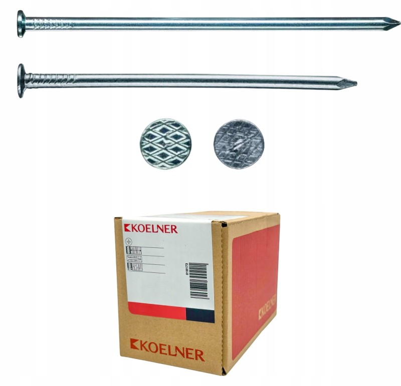 Gwoździe budowlane gładkie ocynk T-GB Koelner 4,5x125mm  5kg