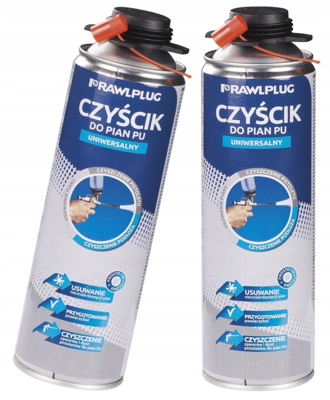 Czyścik do pian PU, Kleju Poliuretanowego, Pistoletów RawlPlug 500ml
