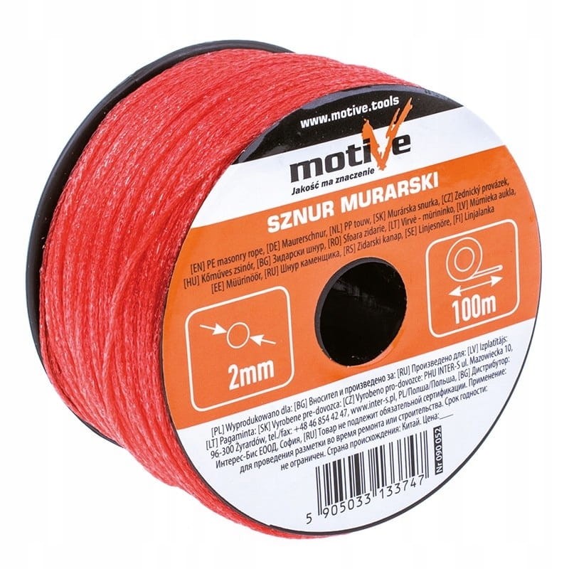 Sznurek murarski 100m x 2mm Motive/Inter-S