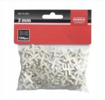 Krzyżyki dystansowe do glazury 3mm MODECO EXPERT 150 szt.