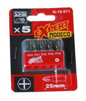 Komplet grotów 25mm MODECO EXPERT 5szt.