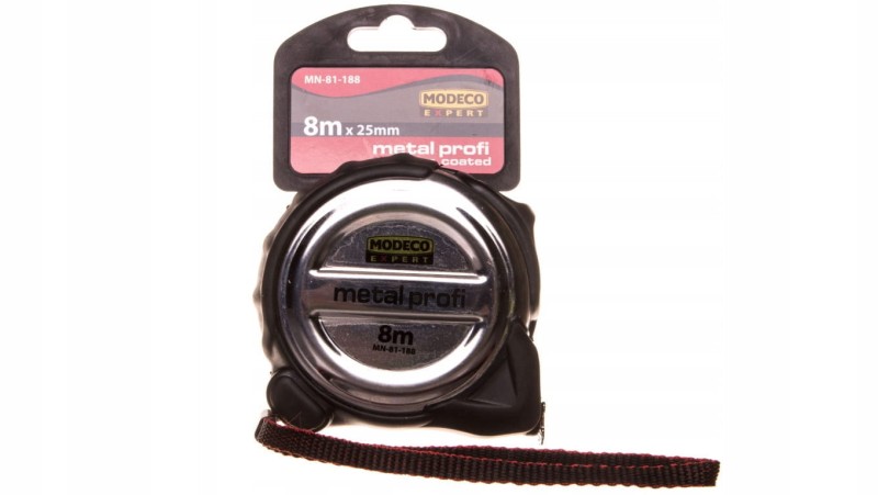 Profesjonalna miara zwijana MODECO EXPERT 8m x 25mm