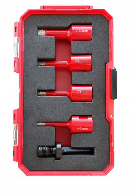 Zestaw otwornic diamentowych na szlifierkę  6-12mm MODECO EXPERT