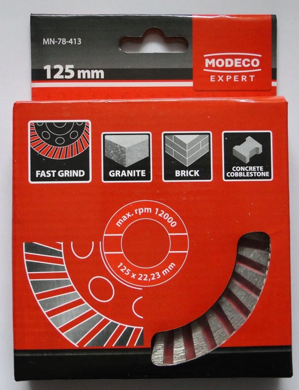 Dysk diamentowy do szlifowania betonu 125mm MODECO EXPERT