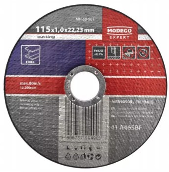 Ściernica do cięcia stali MODECO EXPERT 115x1.0x22,23mm