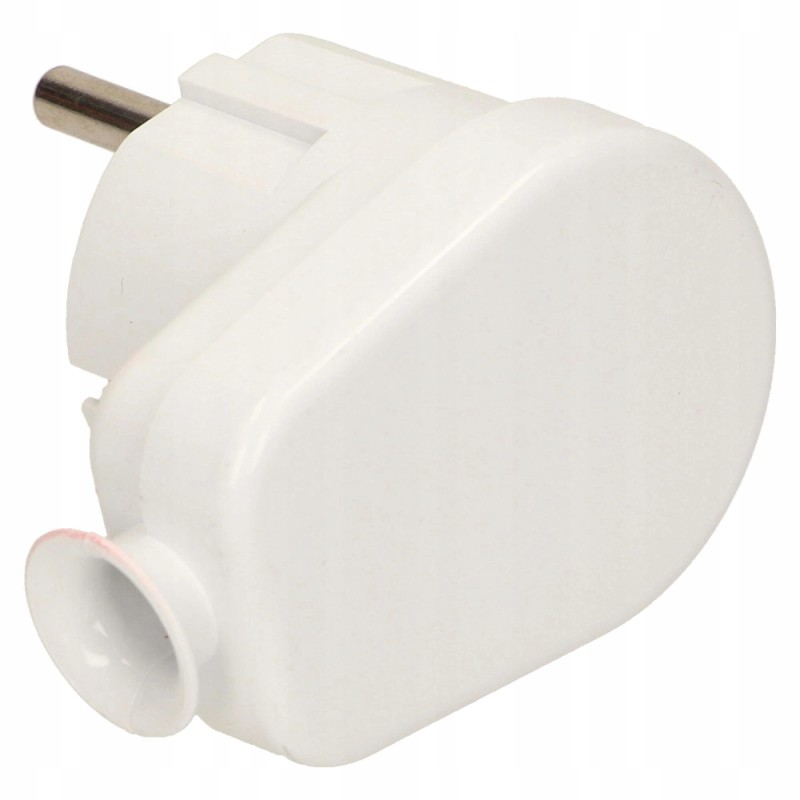 Wtyczka kątowa Uni-Schuko 16A 250V 2P+Z biała WT-16U
