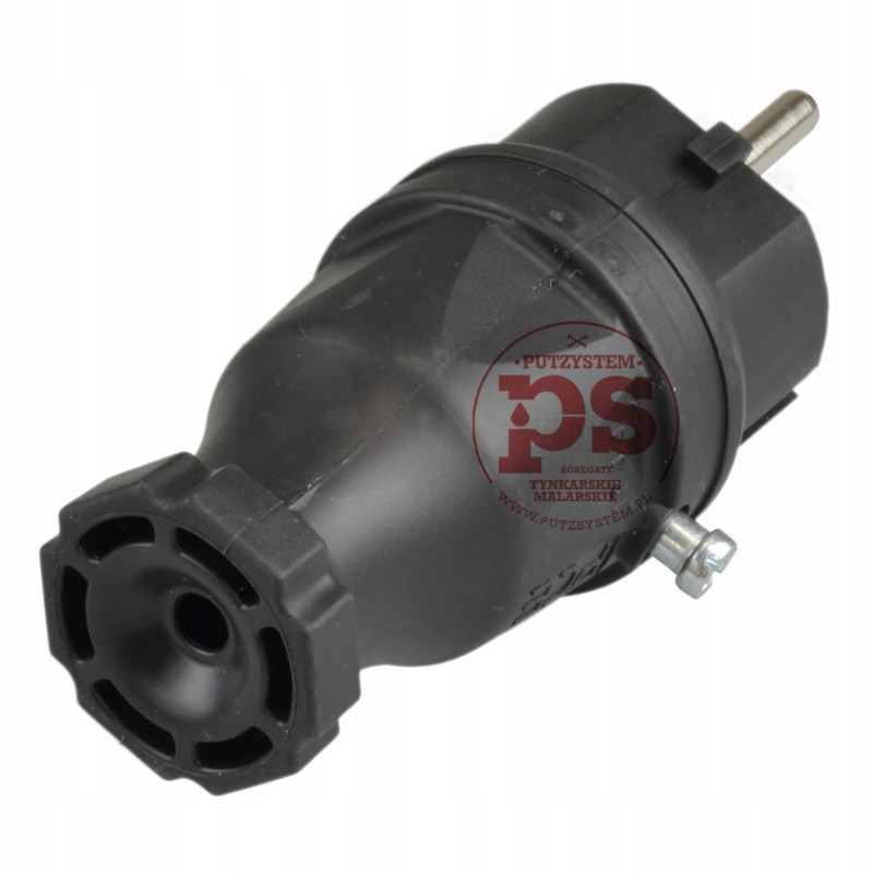 Wtyczka prosta Pce gumowa wodoodporna z uziemieniem IP54 16A 230V