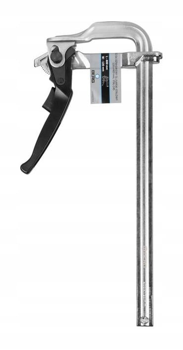 Ścisk dźwigniowy ślusarski stalowy 120x400 BERG