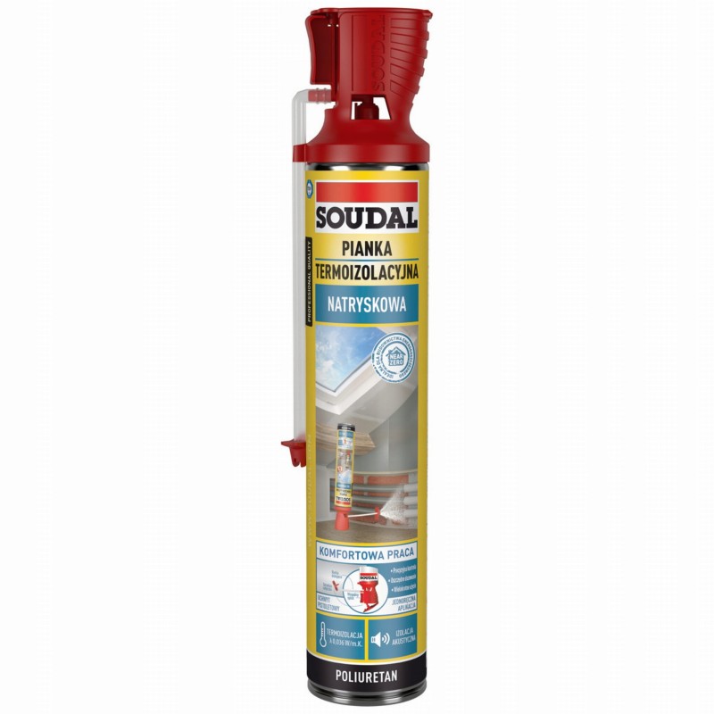 Pianka natryskowa TERMOIZOLACYJNA Soudal Genius-Gun 700ml