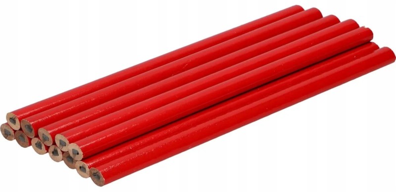 Ołówek stolarski TWARDY 10szt. MOTIVE / INTER-S