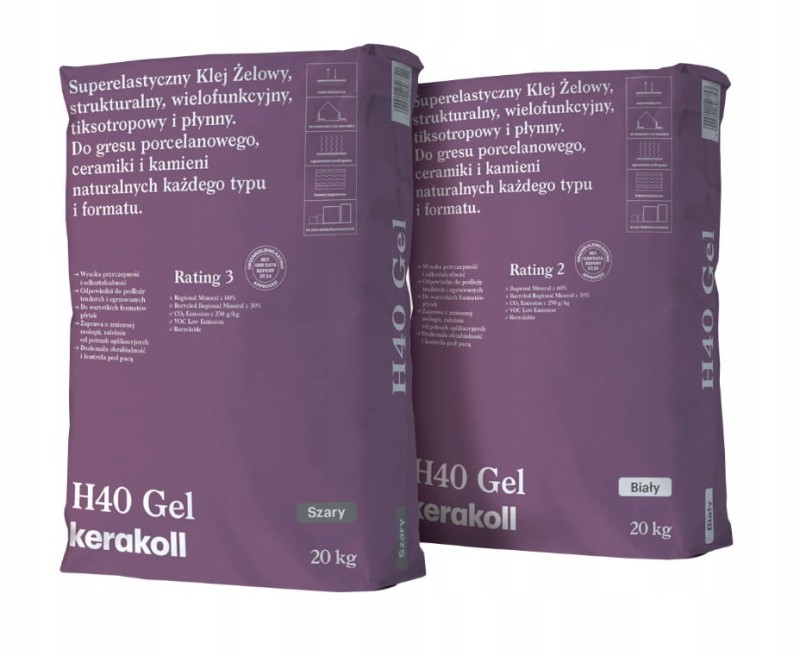 Kerakoll Superelastyczny KLEJ ŻELOWY H40 GEL KOLORY 20KG