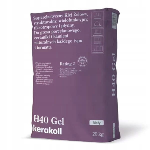 Kerakoll Superelastyczny KLEJ ŻELOWY H40 GEL KOLORY 20KG