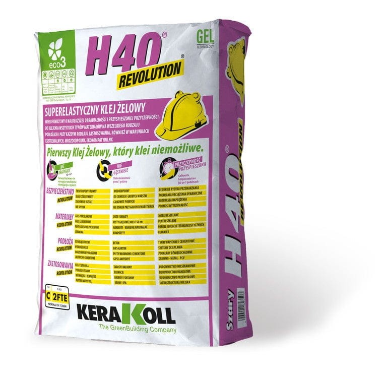 Kerakoll Klej żelowy H40 Revolution Superelastyczny Szary 20kg