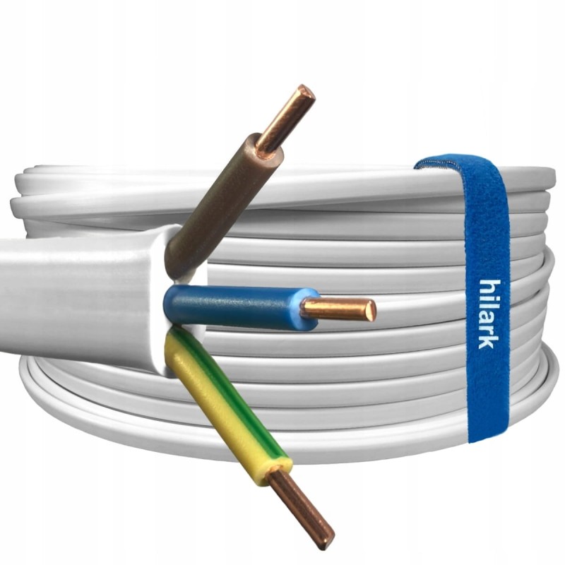 Przewód płaski Kabel instalacyjny YDYp 3x2,5 450/750V 10m