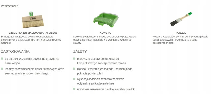 Osmo Zestaw TARASOWY do aplikacji 155