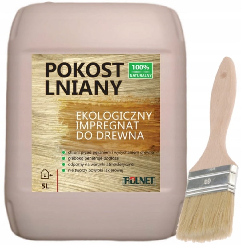 Pokost lniany Impregnat do drewna naturalny ECO 5L