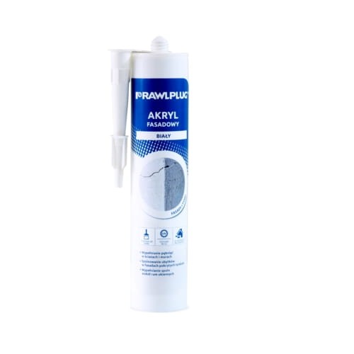 Akryl - uszczelniacz do fasad o strukturze ziarnistej BIAŁY 300ml Rawlplug