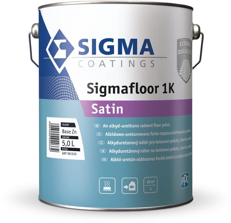 Sigmafloor 1K Farba do posadzek szara RAL7035 5L